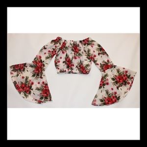 Arabella Floral Off Shoulder Halter Top